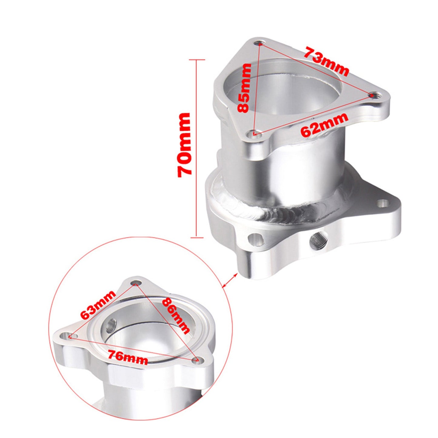 Skoda Yeti - CBDB 140, CEGA 170 2.0 16v Common Rail (CR) Motori Kit tubo valvola di eliminazione EGR