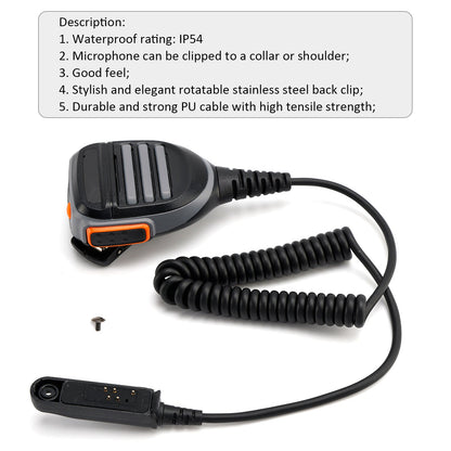 Microfono/altoparlante A58/9R-SM10 per walkie talkie A58 BF9700 GT-3WP 9R UV-XR R760