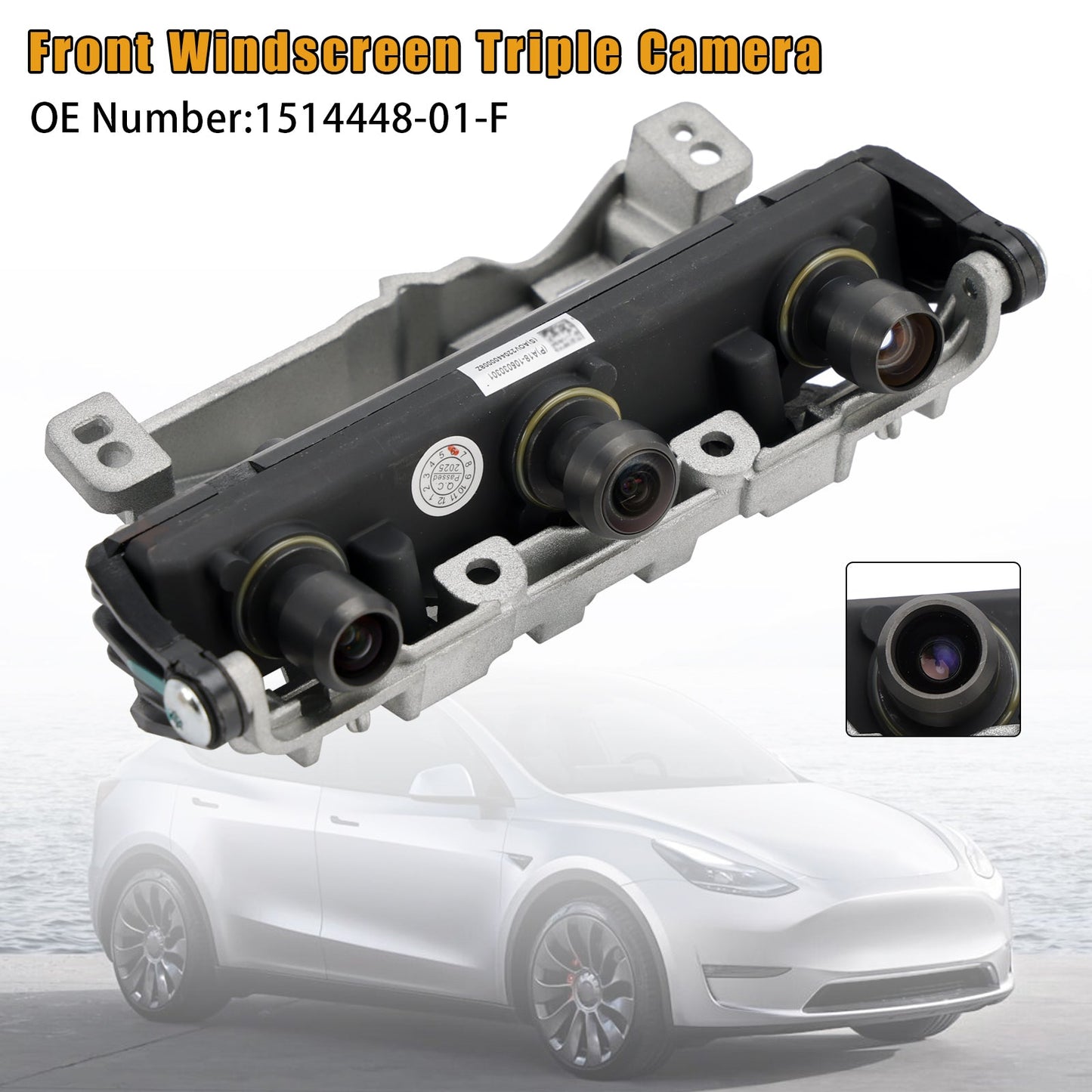 Parabrezza anteriore Tesla Model 3 2022 con tripla telecamera 1514448-01-F