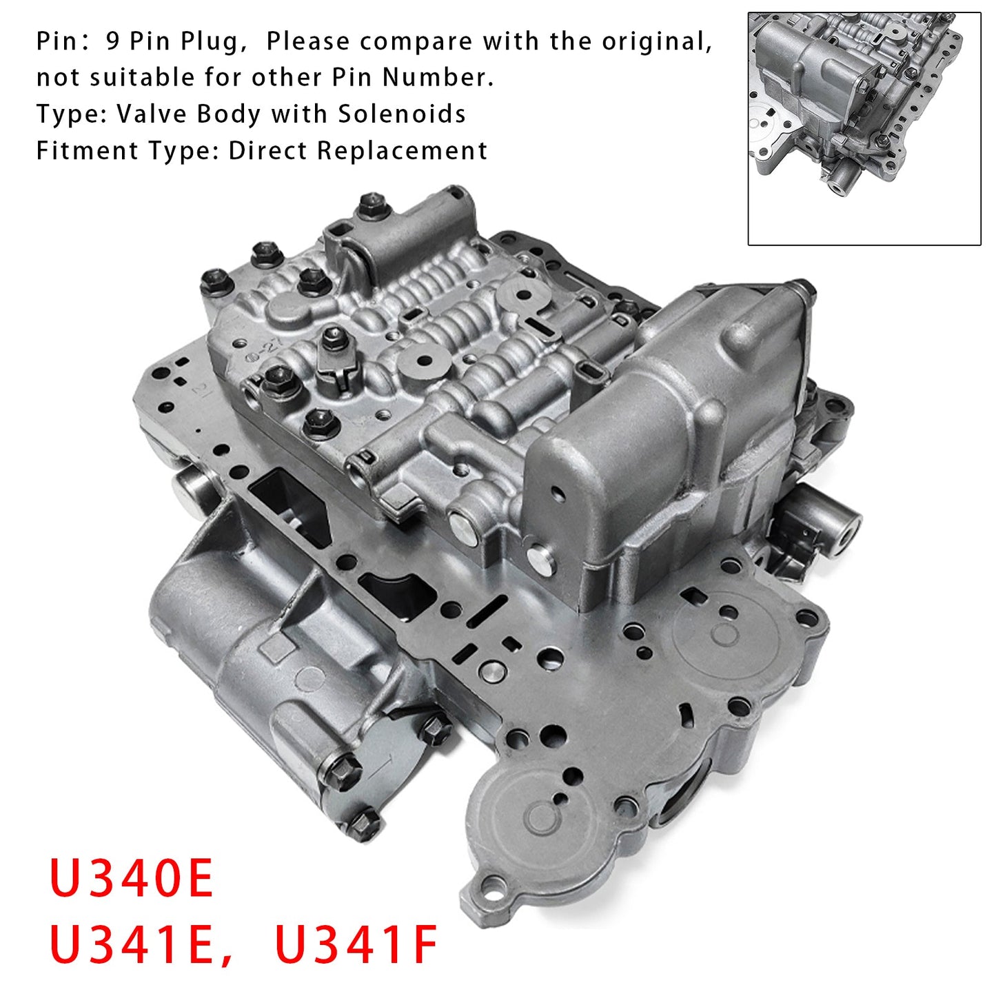 U340E U341E U341E Corpo valvola per Toyota Yaris Corolla Scion Litre 9 pin
