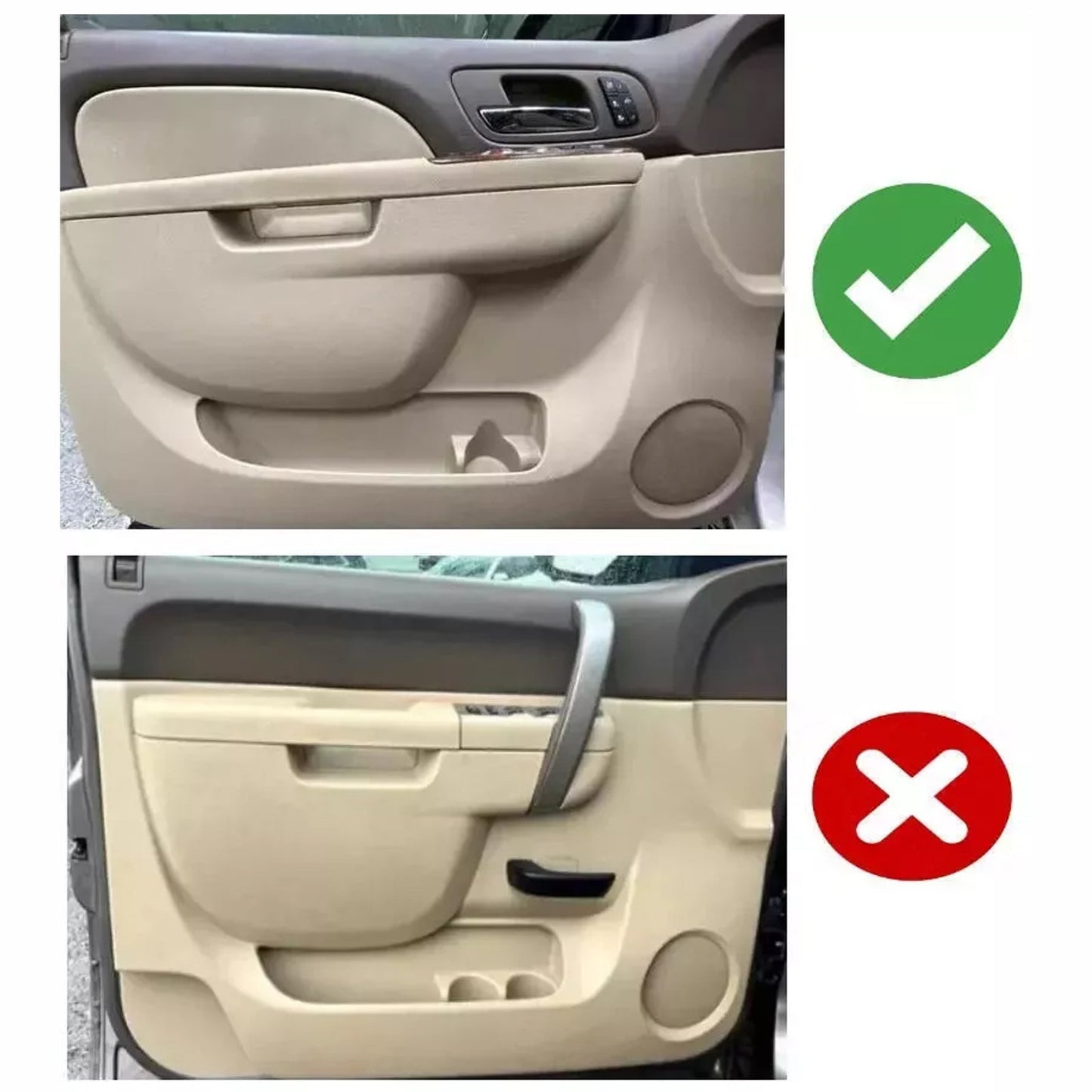 80994 Kit di riparazione del bracciolo della portiera anteriore sinistra NERO (27 pollici) per Chevrolet/GMC