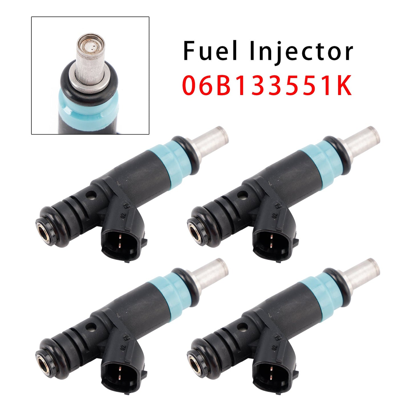 4 pezzi iniettore di carburante per Audi VW A4 B6 B7 A6 C5 Passat B5 3B 1.6 2.0 06B133551K