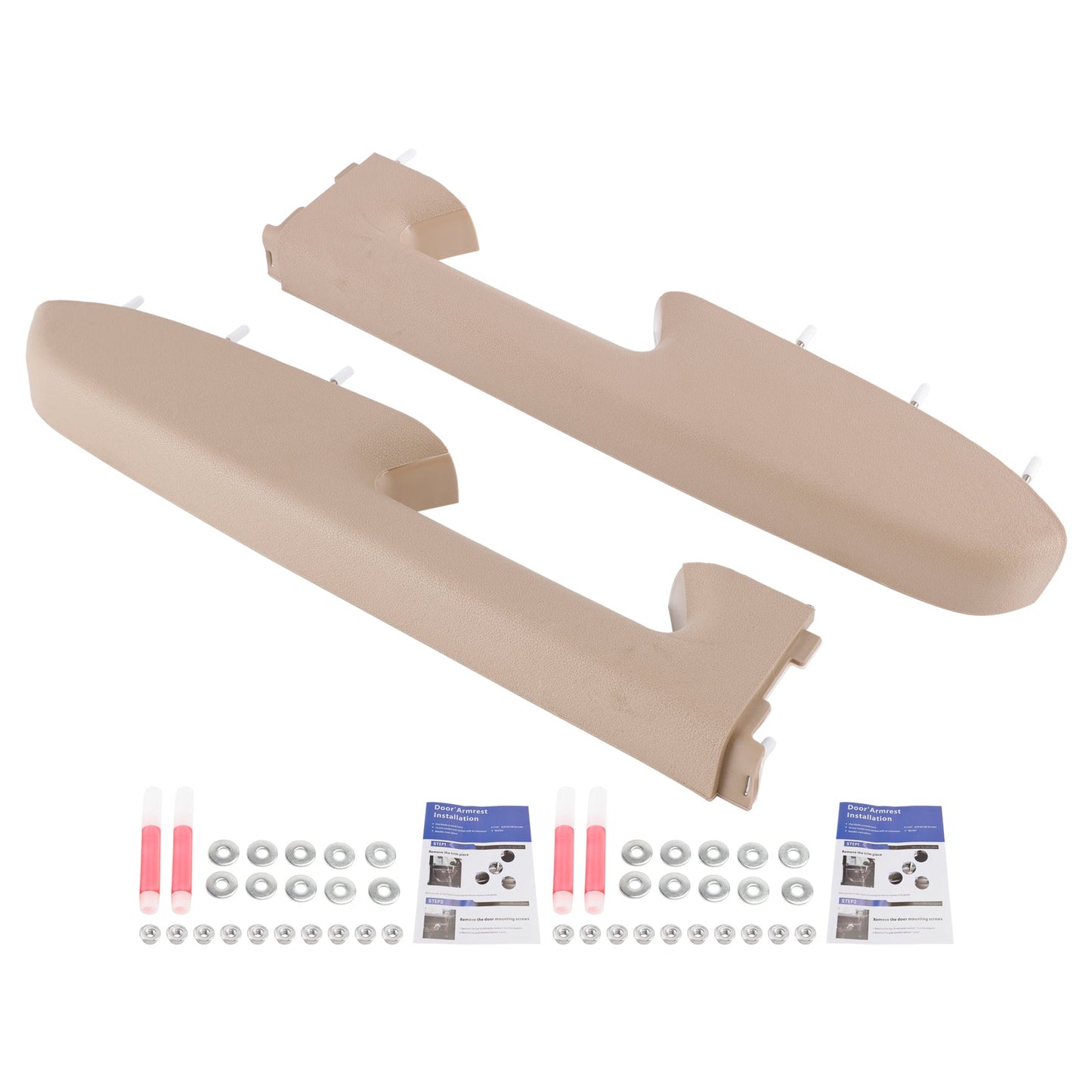 Kit di riparazione bracciolo anteriore per Chevy Silverado 1500 2500HD 3500HD 10-2014, colore beige.