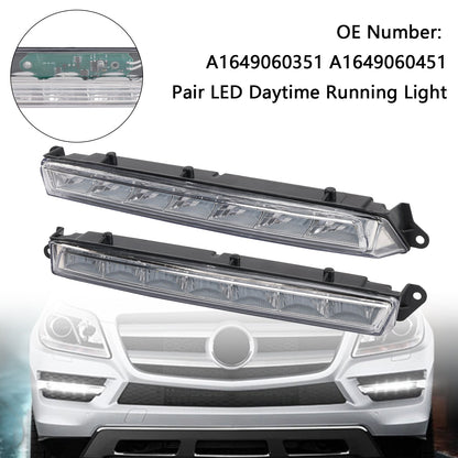 Coppia di luci diurne a LED per Mercedes-Benz X164 GL320 GL350 GL450 ML63 AMG X166 2007-2013 A1649060351