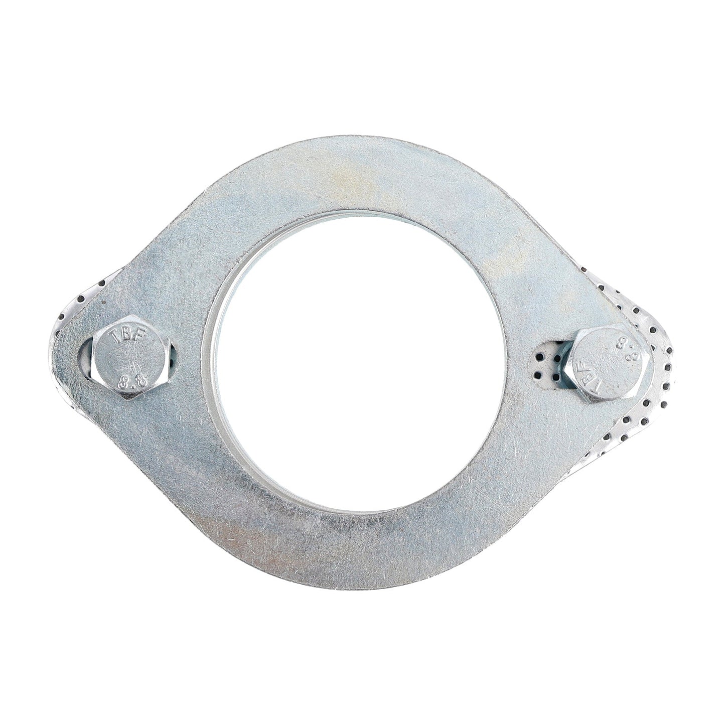 2 flange in acciaio da 2,5"" pollici 64 mm per flangia di giunzione per riparazione di tubi di scarico e bulloni
