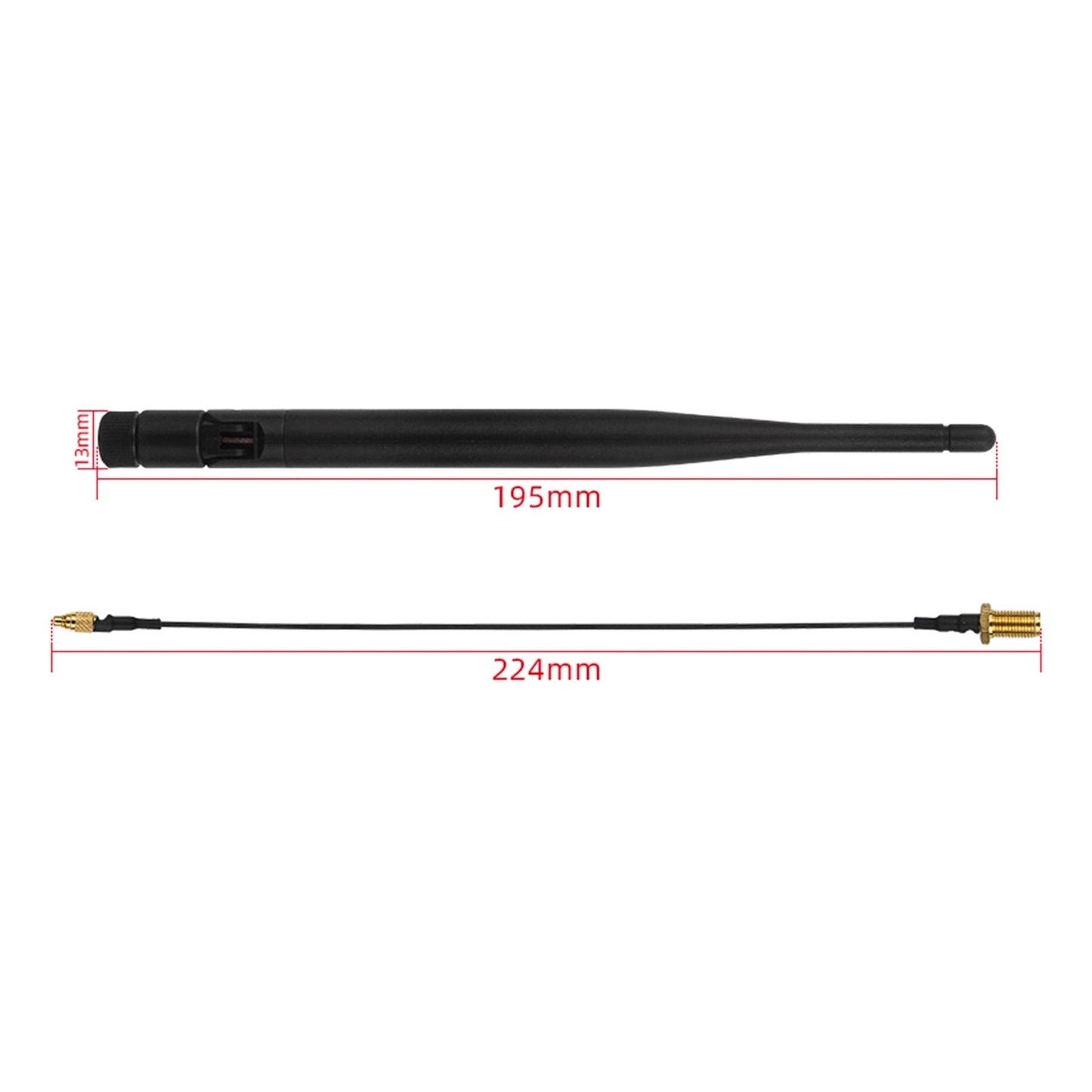 Antenna esterna dedicata Banana Pi Openwrtone MMCX dritta a SMA femmina