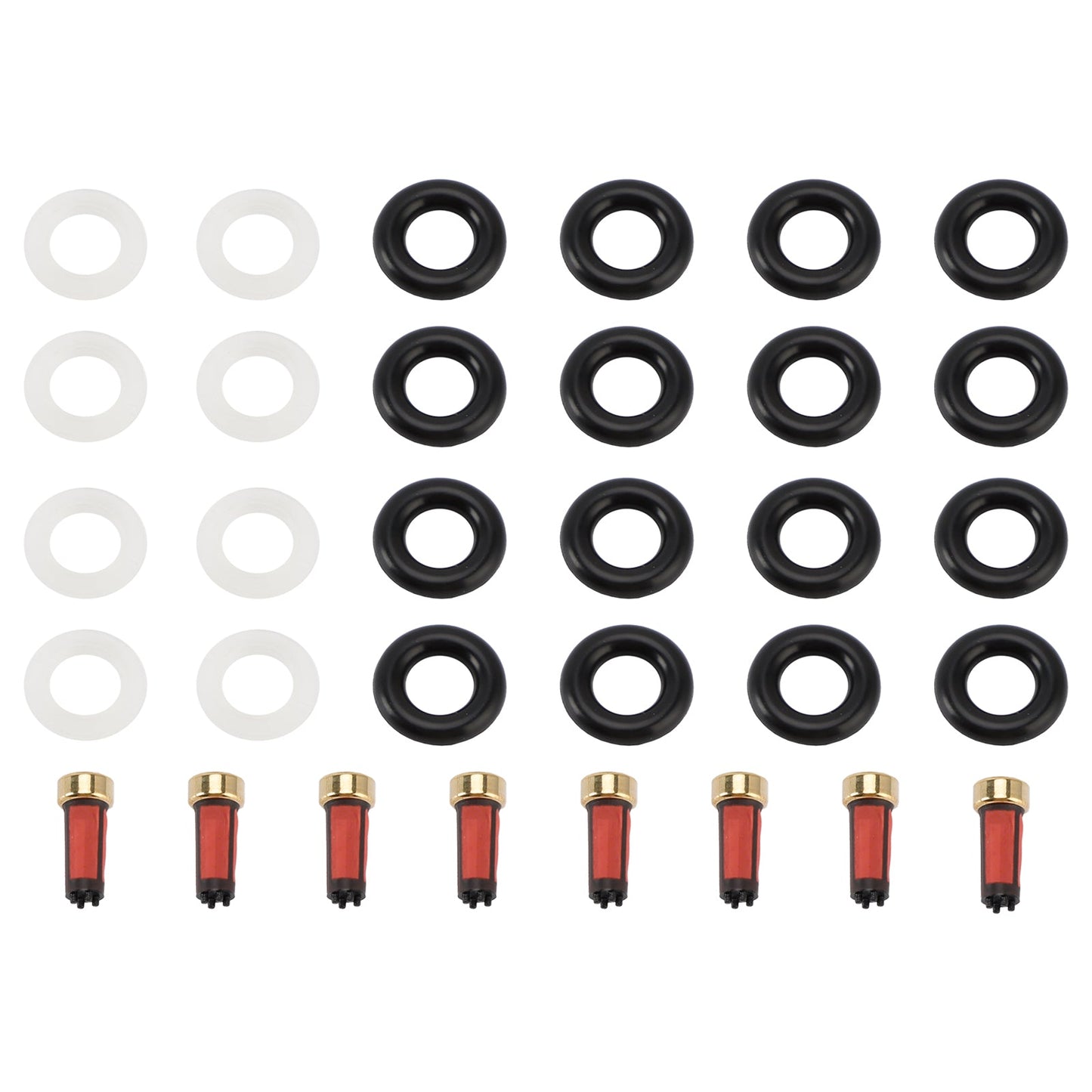 Kit di manutenzione per iniettori di carburante 8 pezzi O-ring 0280156101 adatto per Porsche Cayenne S 4.5L