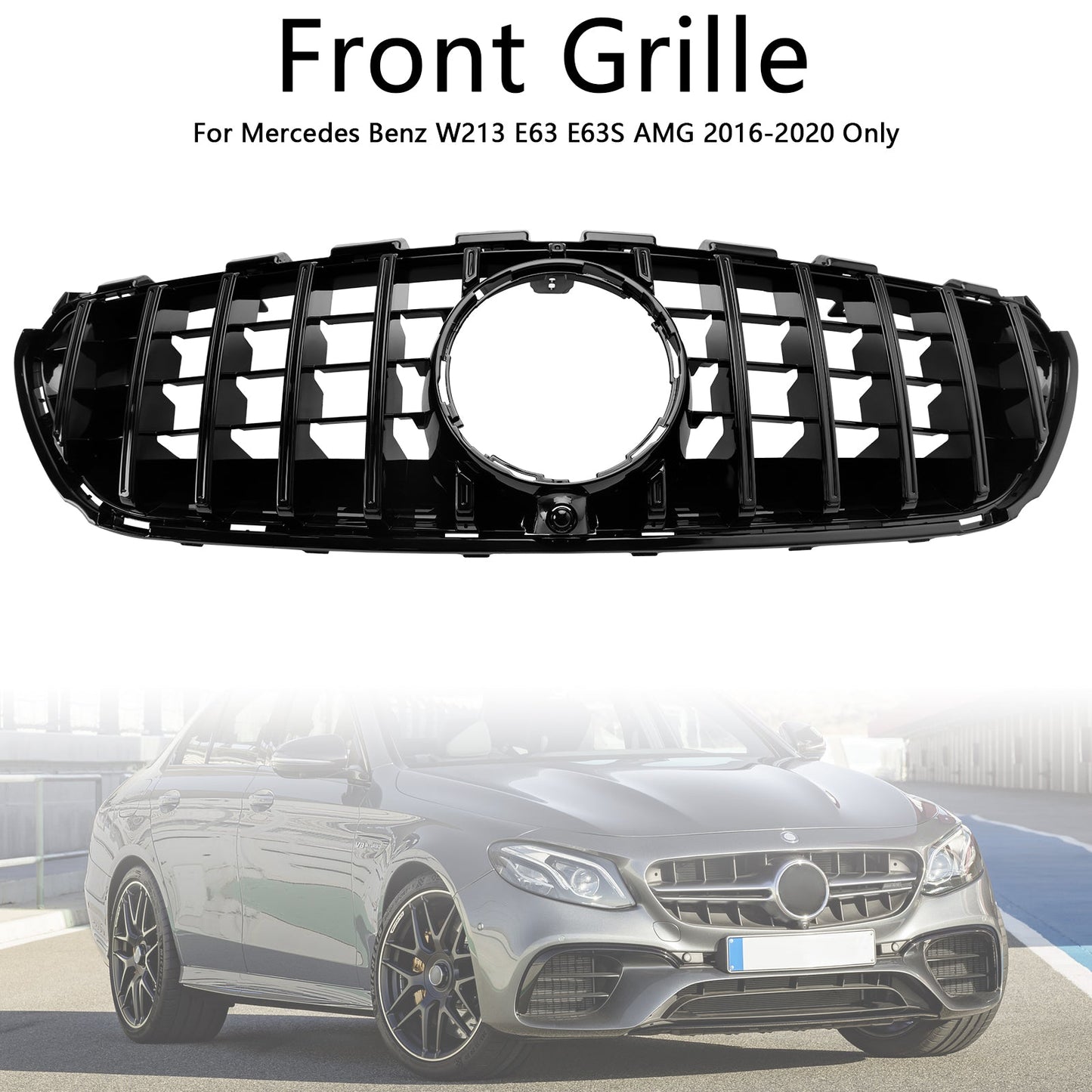 2016-2020 Mercedes Benz W213 E63 E63S AMG solo griglia paraurti anteriore