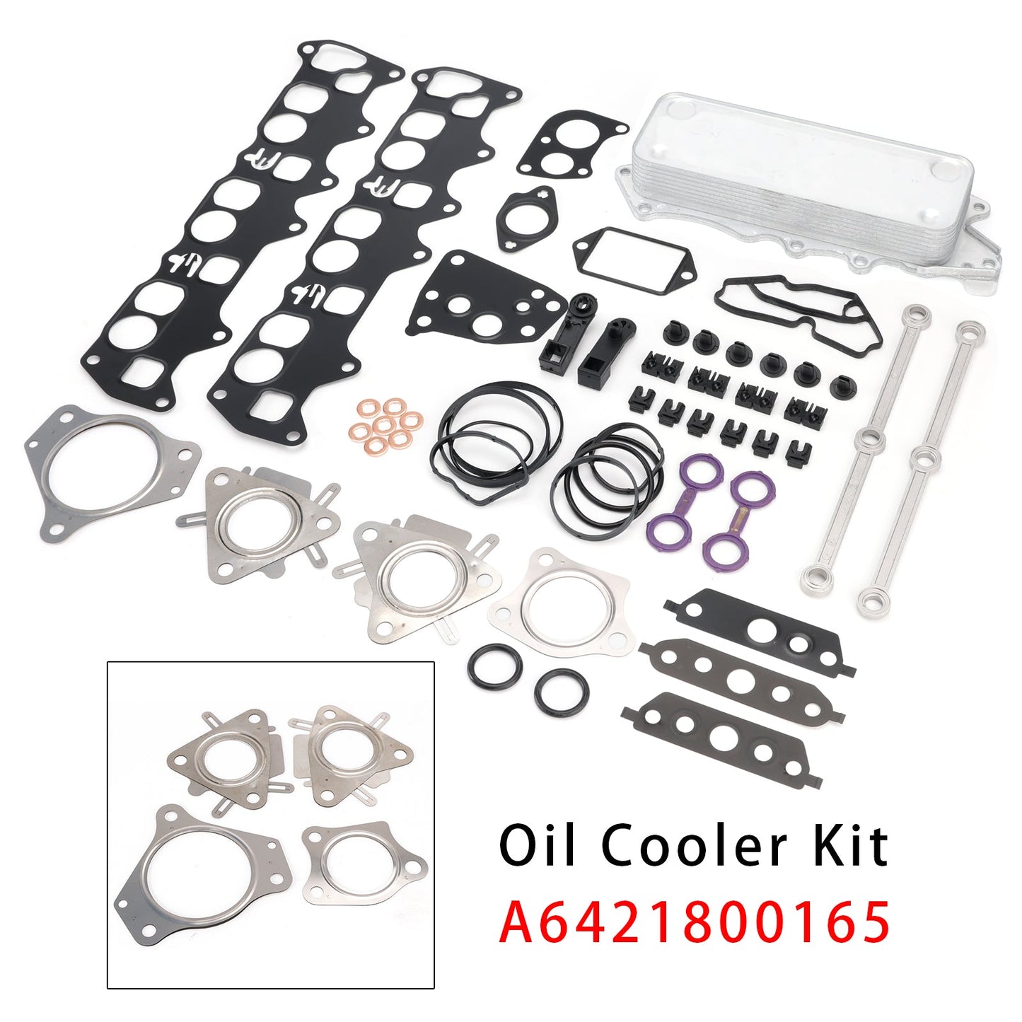 Guarnizione bielle radiatore olio A6421800165 per Mercedes OM642 V6 Classe E W211