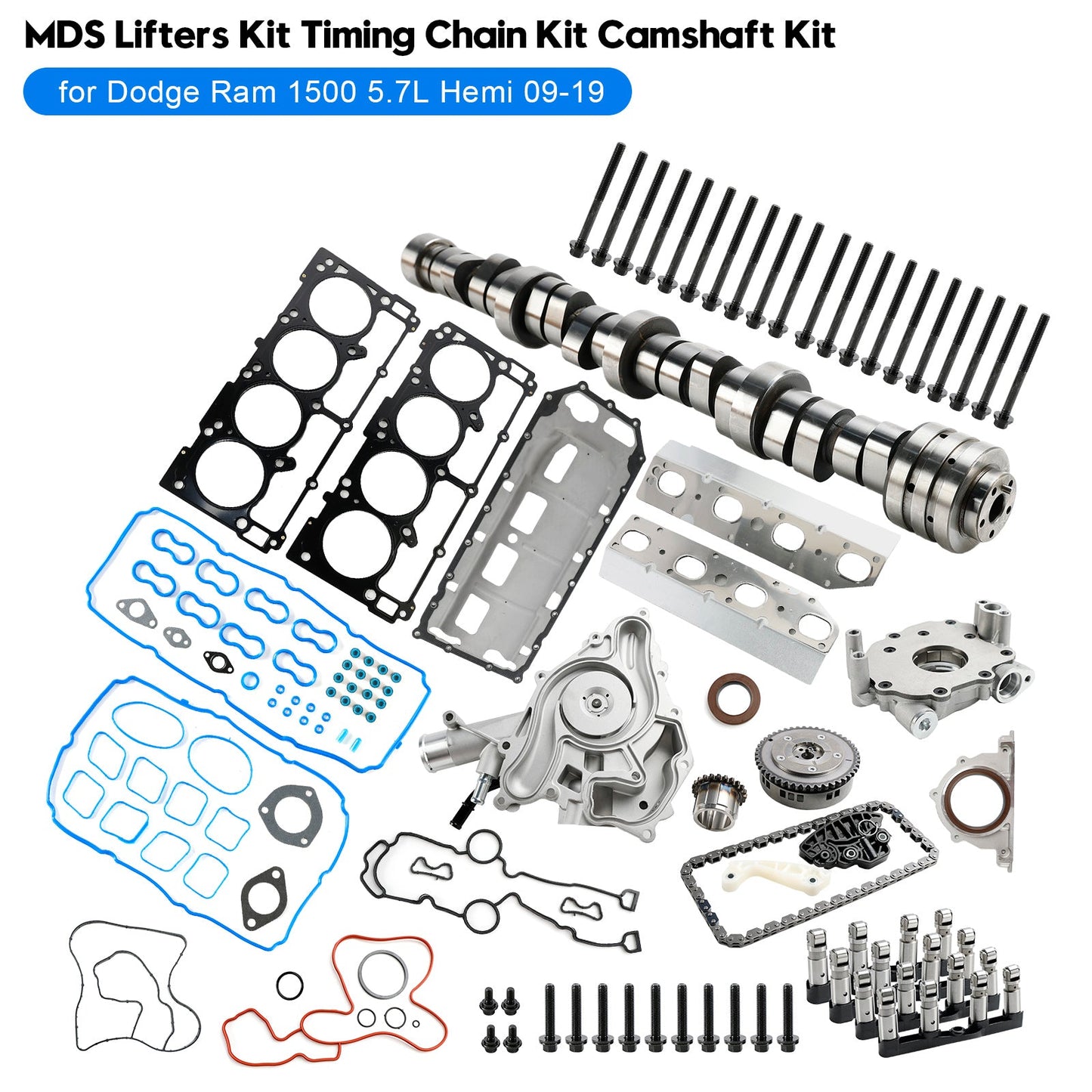 Ram 1500 Sport 5.7L V8 2011-2018 VIN: T Kit di sollevamento MDS Kit catena di distribuzione Kit albero a camme 53021726AD