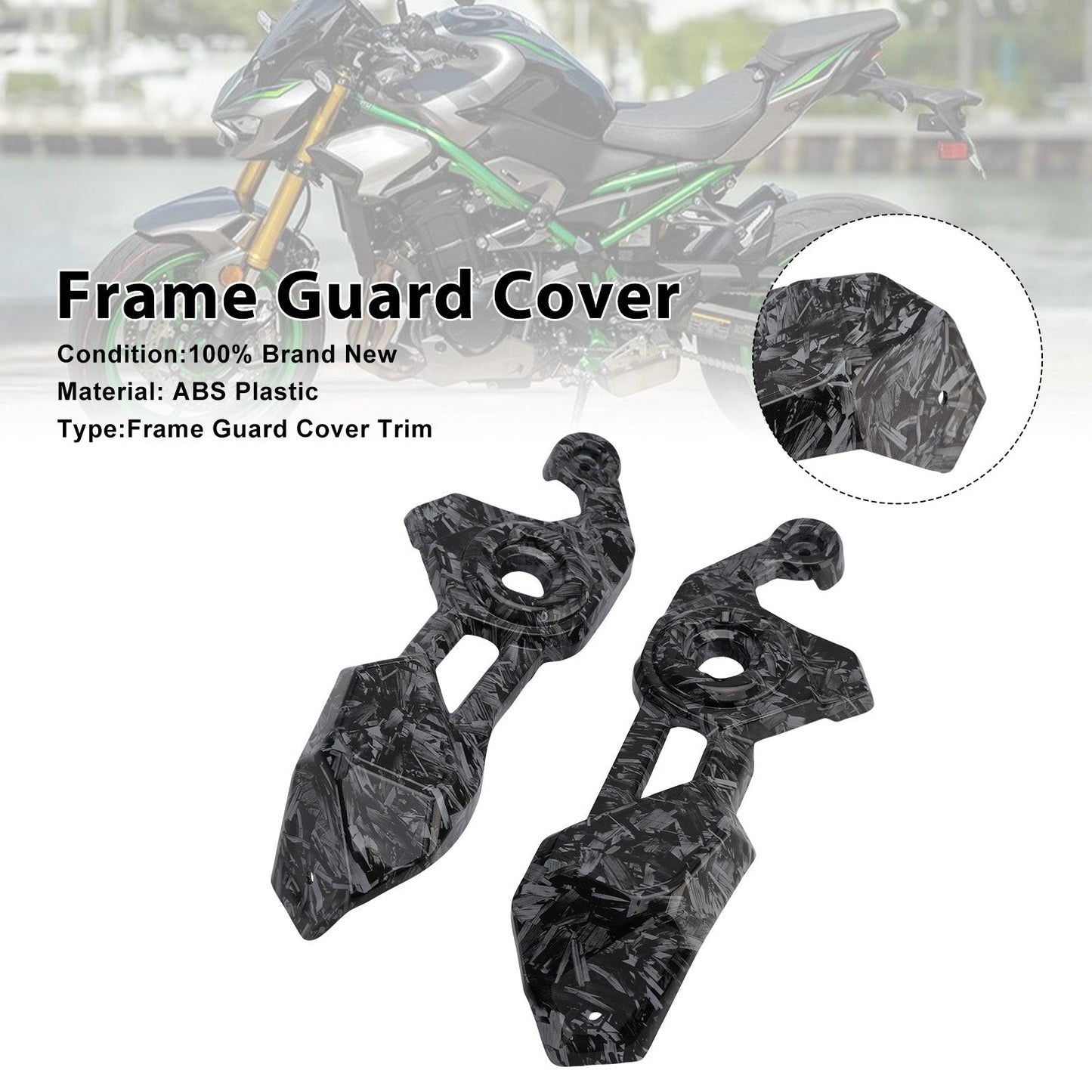 Carenatura di protezione del pannello di copertura laterale del telaio per Kawasaki Z900 2025-2026