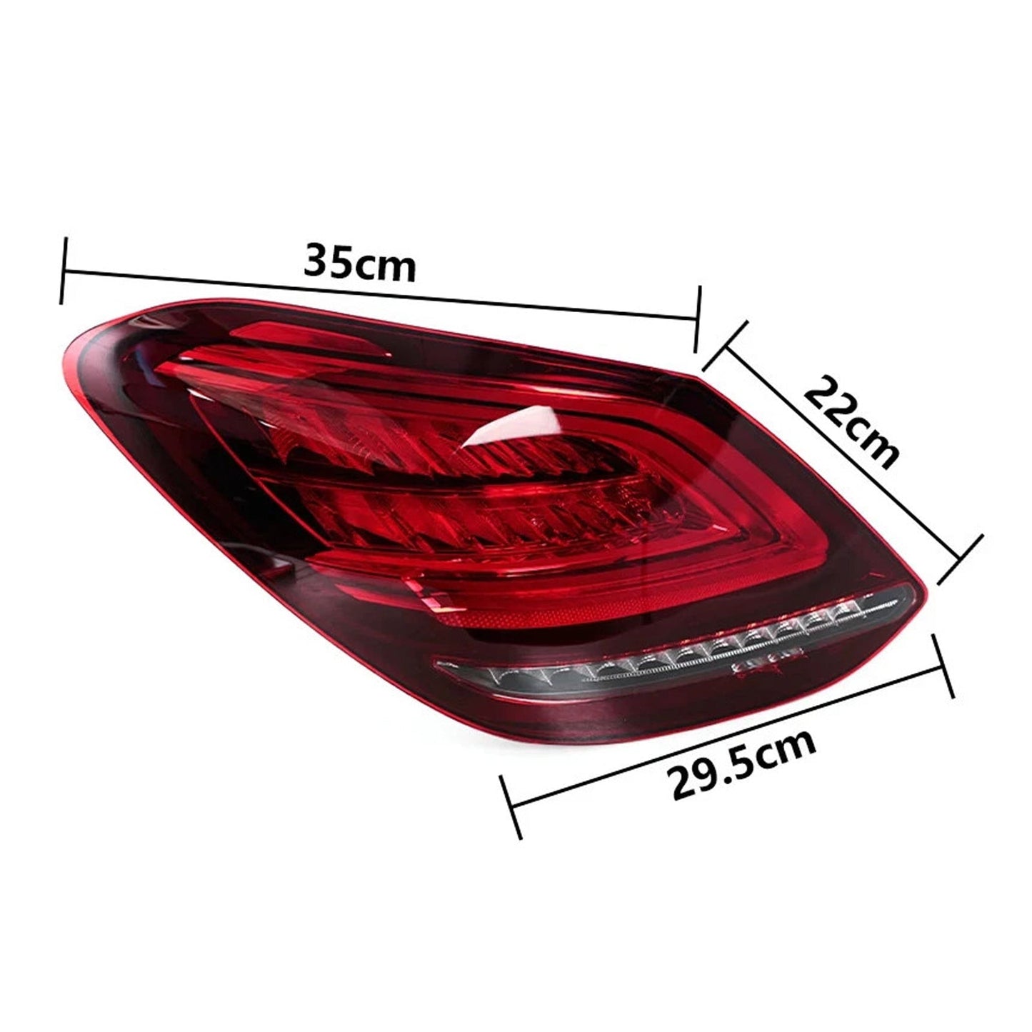 Mercedes Benz W205 Facelift C300 2019-2021 (sottomodello: 4Matic, Base) Fanale posteriore a LED sinistro+destro, luce freno 059067103 2059067203