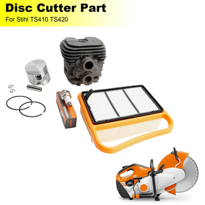 Kit di manutenzione cilindro pistone Stihl TS410 TS420 con filtro aria 4238 020 1202