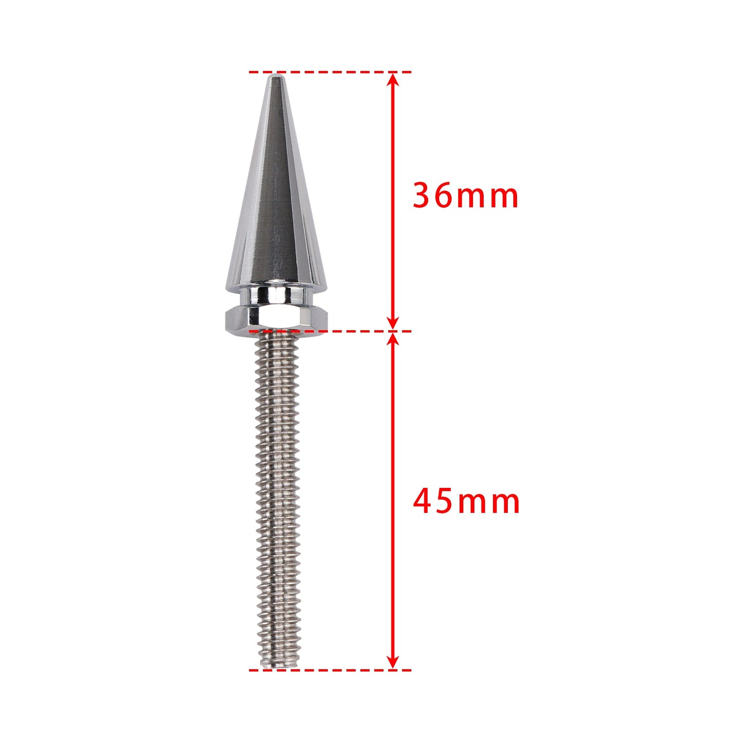 3 bulloni per parabrezza con punte, argento per Electra Glide Tri Glide Street Glide 14-25