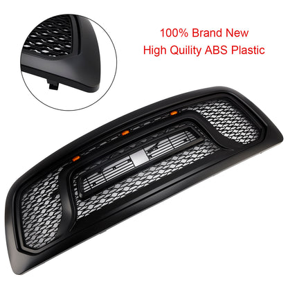 Griglia paraurti anteriore nera con luce a LED per Dodge Ram 1500 2009-2012