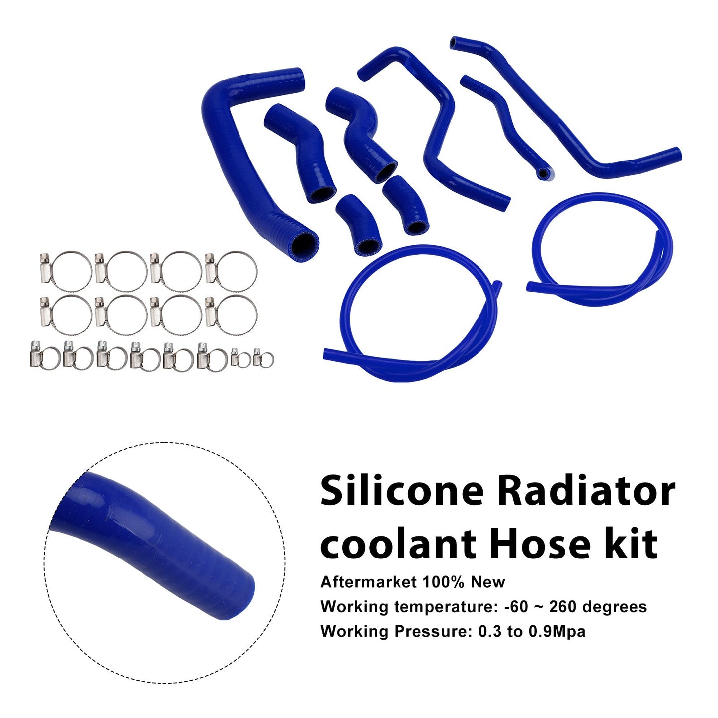 Tubo flessibile del liquido di raffreddamento del radiatore in silicone Suzuki SV 650 SV650 2016-2025