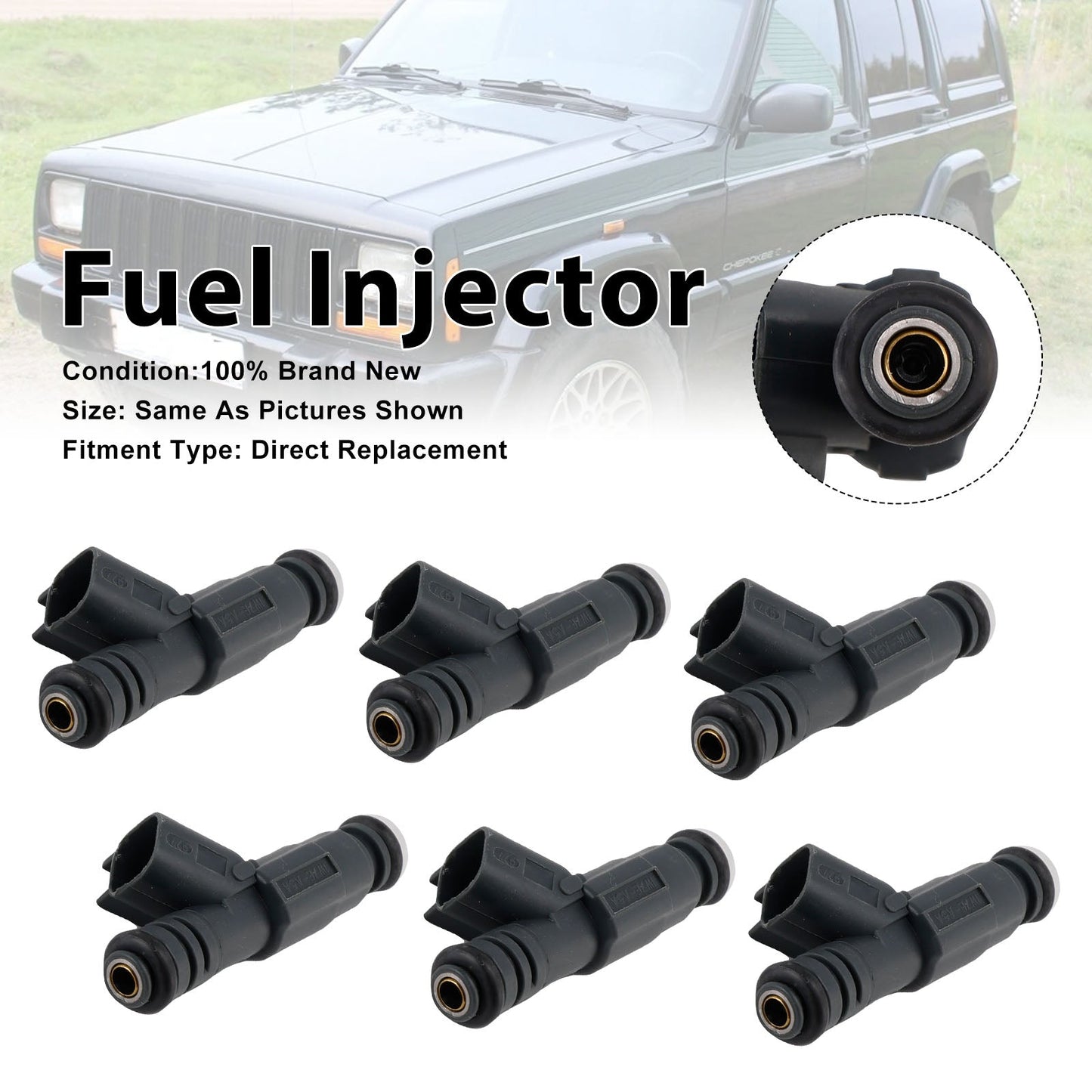 6 iniettori di carburante per Jeep Cherokee 1999-2000 TJ L4 1999-2002 0280156048