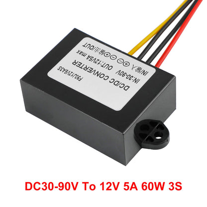 Convertitore DC-DC impermeabile da 30-90 V a 12 V, modulo di alimentazione 5 A 60 W