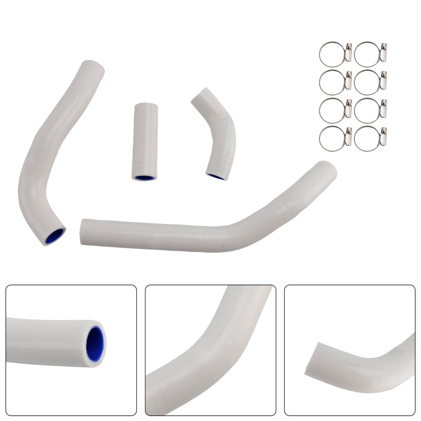 Kit di tubi flessibili in silicone per il liquido di raffreddamento del radiatore, compatibile con Honda CRF450R RX RWE 21-25