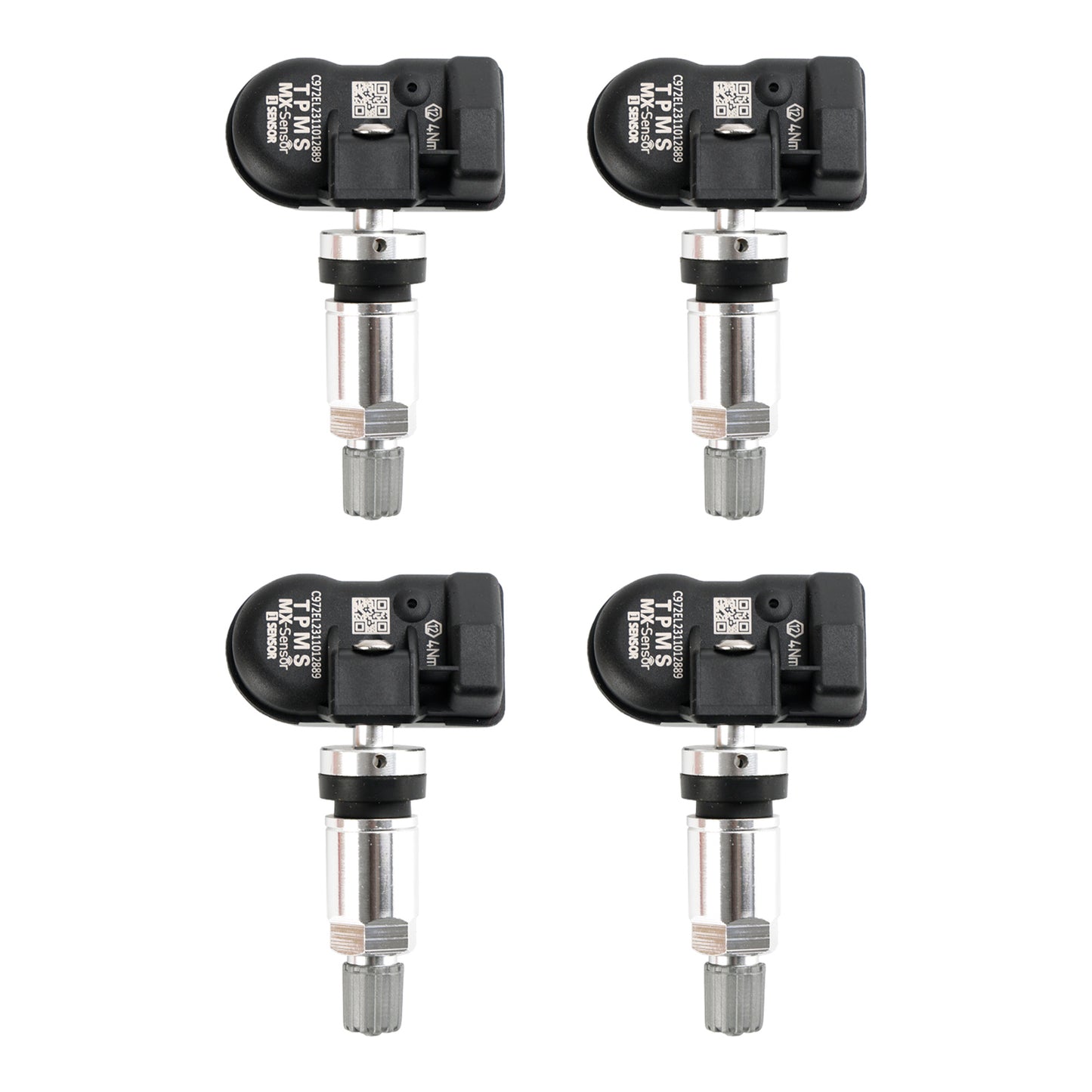 4X Sensore Pressione Pneumatici Universale TPMS Programmabile MX-Sensor 433 MHZ