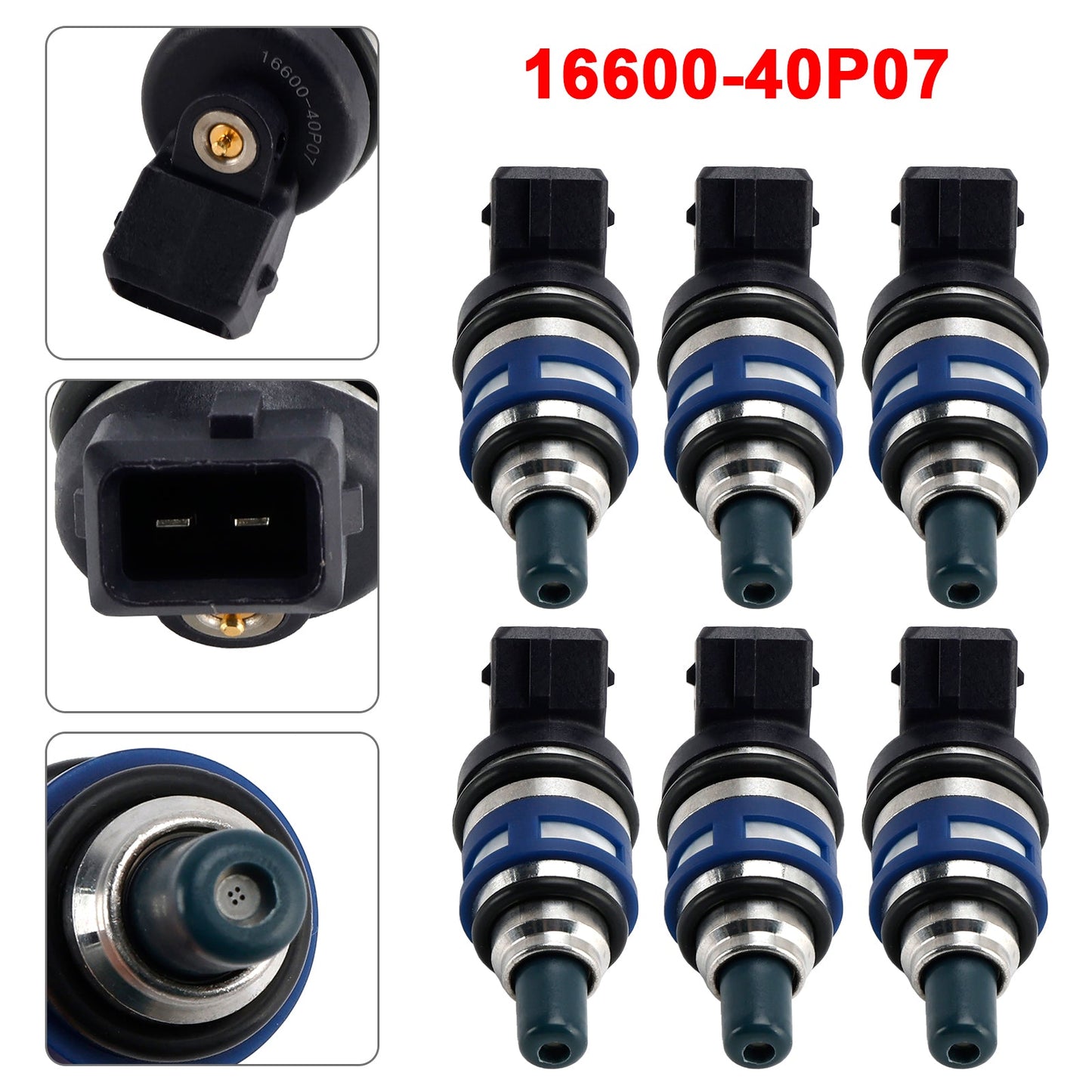 Iniettore carburante Nissan 300ZX Z32 3.0L TURBO V6 6 pezzi 1989-1996 16600-40P07