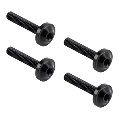 4 viti decorative in alluminio nero per parabrezza per Road Glide FLTR FLTRX 2015-2023