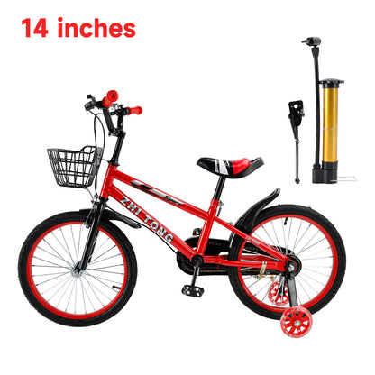 Bicicletta per bambini da 14 pollici Bicicletta per bambini e bambine con ruote ausiliarie