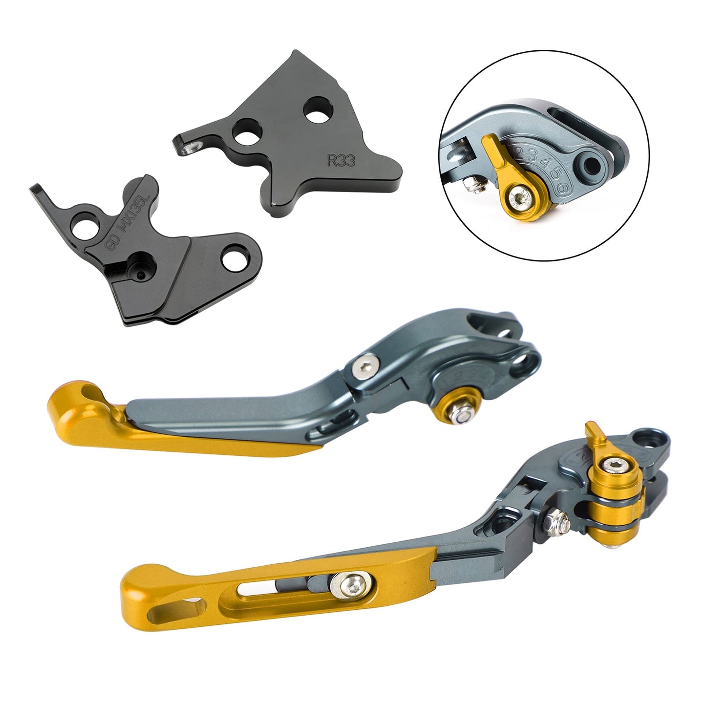 Leva freno frizione regolabile YAMAHA YBR125 2005-2014
