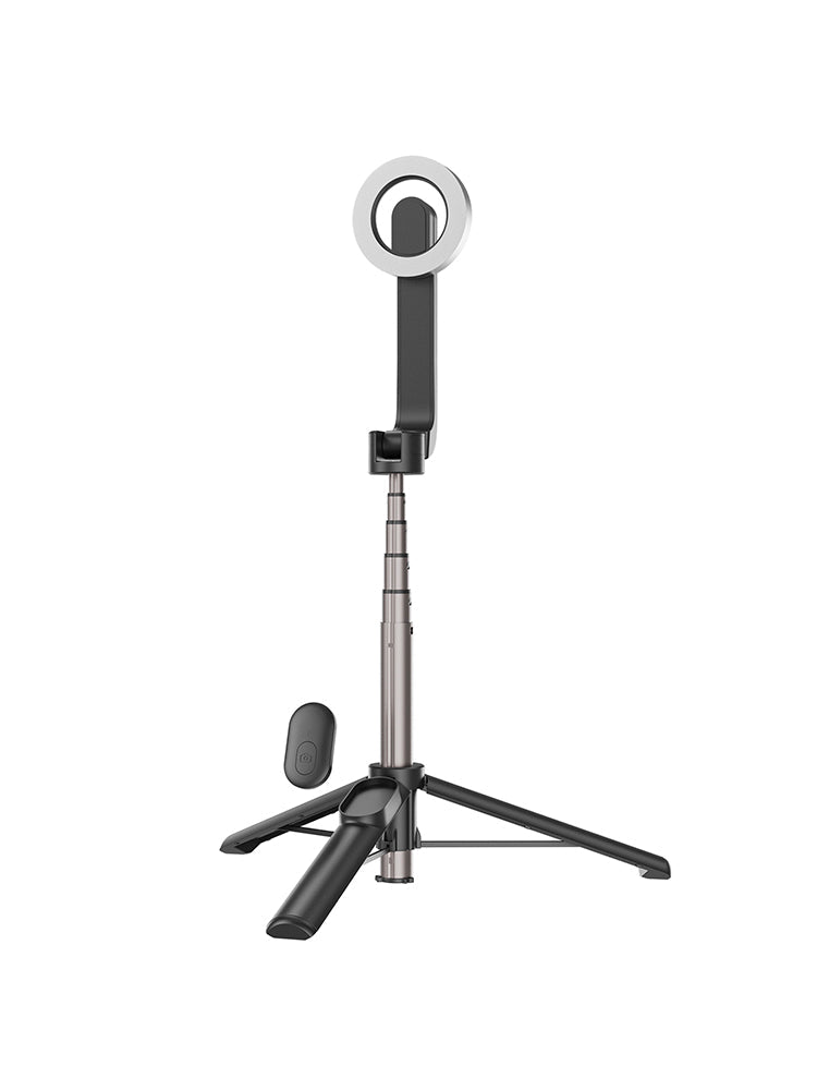 Mini bastone per selfie magnetico per telefono cellulare Magesafe Bluetooth in lega di alluminio con treppiede