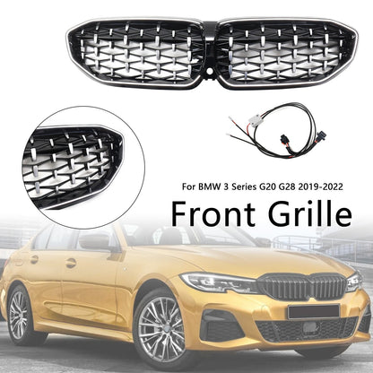 Griglia a doppio rene con diamante cromato BMW Serie 3 G20 2019-2022 51138072085