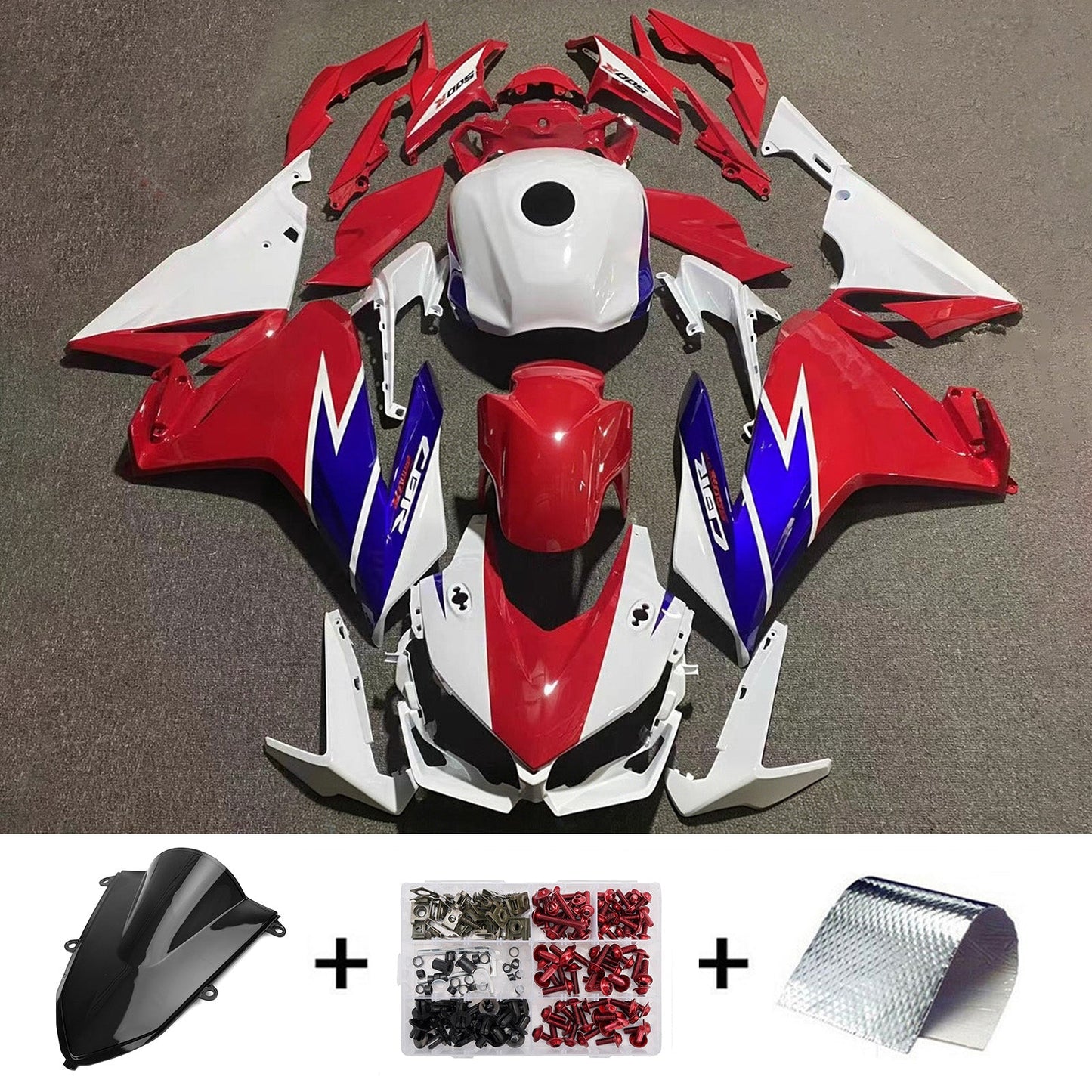 Kit di carene in plastica ABS stampate a iniezione per Honda CBR500R 2022-2023