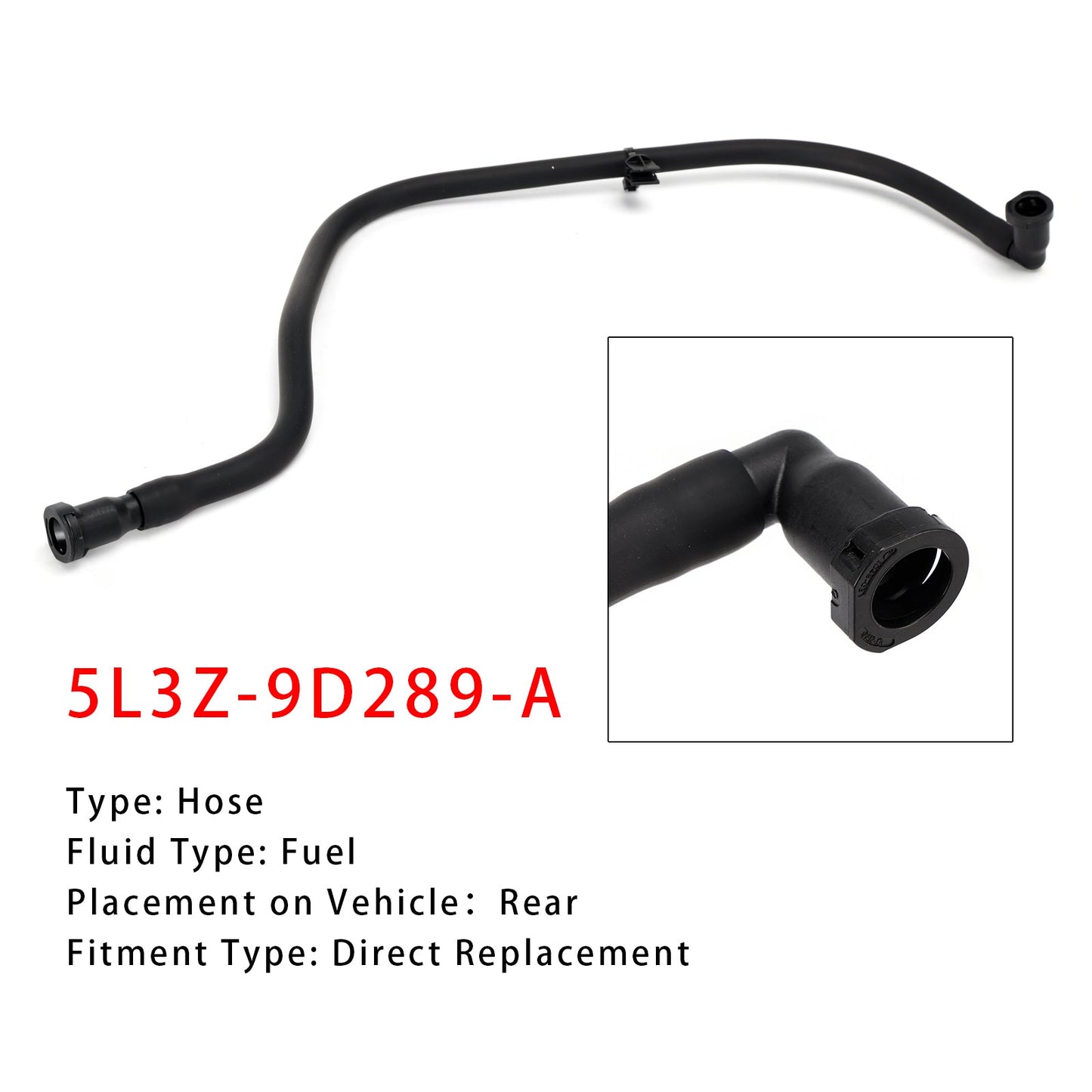 Tubo di spurgo del separatore di vapori di carburante 5.4L V8 5L3Z-9D289-A per Ford F-150 2005-2008