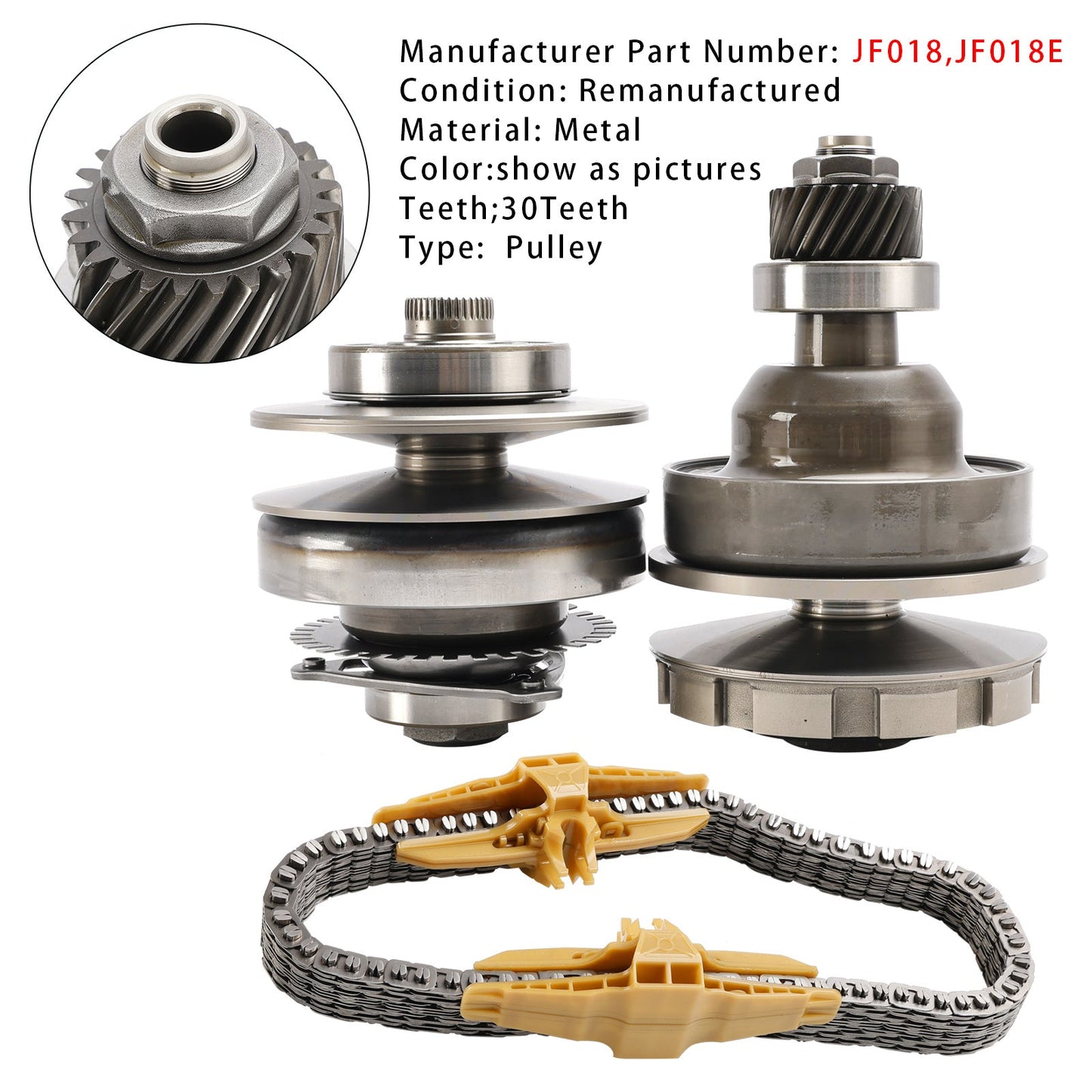 Puleggia per trasmissione automatica CVT JF018 JF018E con catena a cinghia per Nissan 30 denti