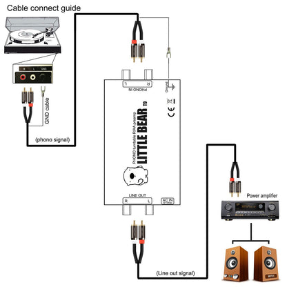 Preamplificatore Phono T11 Preamplificatore Phono MM Preamplificatore Giradischi Preamplificatore Fonografo Stereo