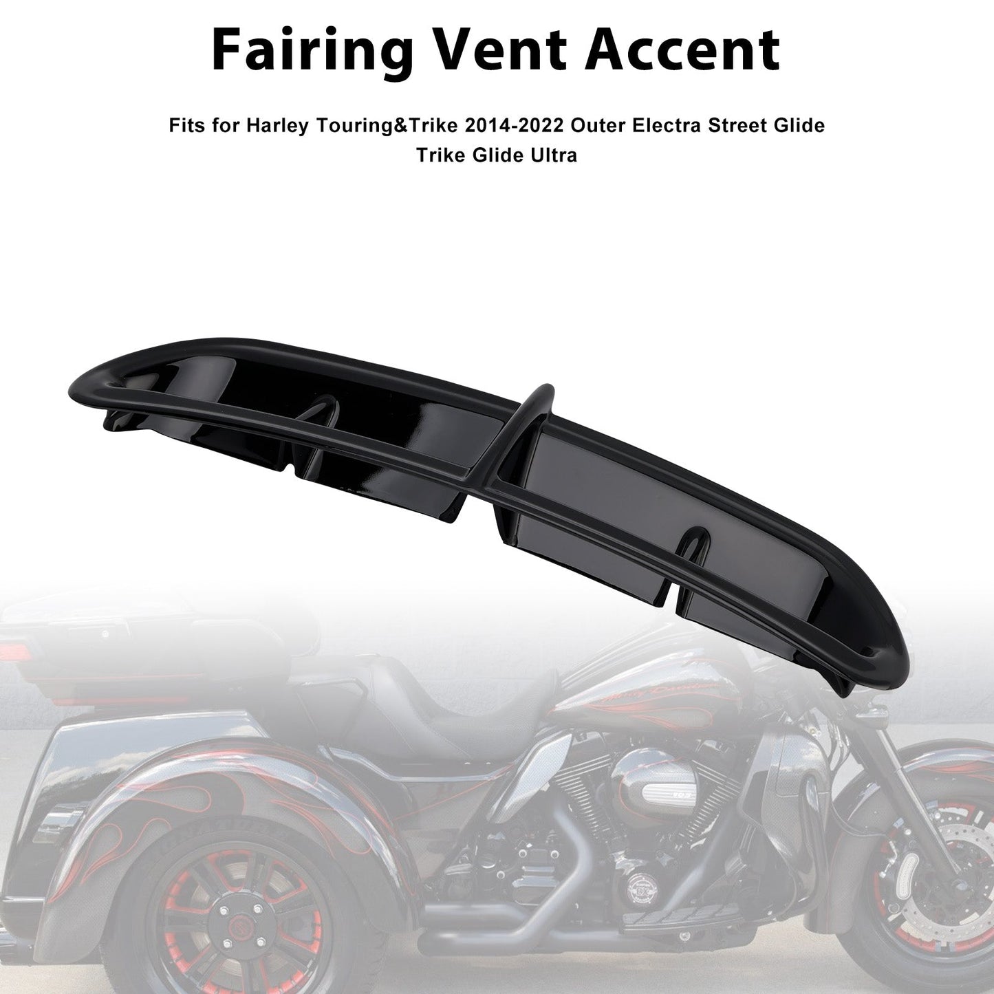 Carenatura con presa d'aria per Touring Electra Street Trike Glide Ultra 2014-2022
