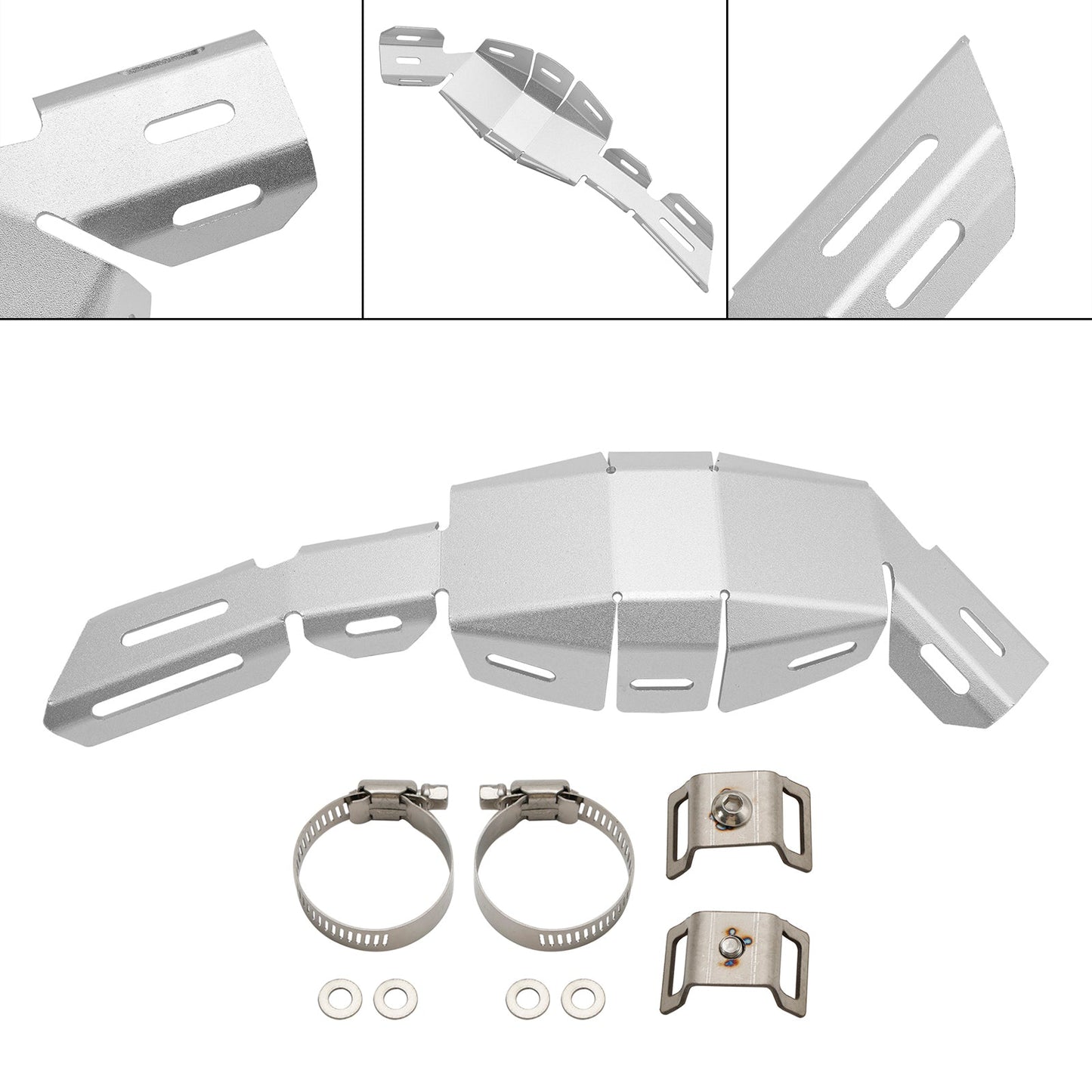 Copertura decorativa in acciaio per supporto laterale di scarico Honda Crf 250 300 2021-2023