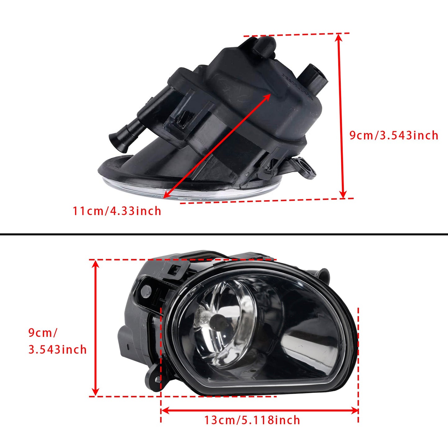 Audi A8 D3 2004-2007 Coppia fendinebbia paraurti anteriore laterale 4E0941700A