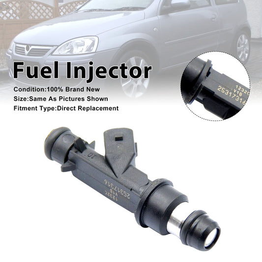 1 iniettore di carburante per Vauxhall Corsa C 01-06 Meriva A 2003-2009 25317316