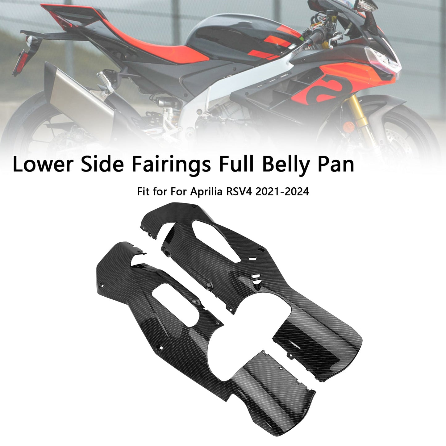 Carene laterali inferiori Aprilia RSV4 2021-2024, piastra di copertura completa della carenatura