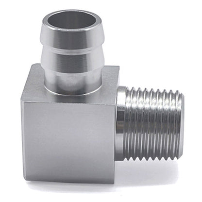 Raccordo per tubo flessibile del riscaldatore da 2 pezzi, pompa dell'acqua da 3/4"", aspirazione da 5/8"" per motori Chevy SBC V8