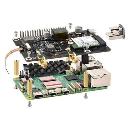 Scheda adattatore di alimentazione Ethernet PoE per Raspberry Pi 5 PCIe a M.2 E Key
