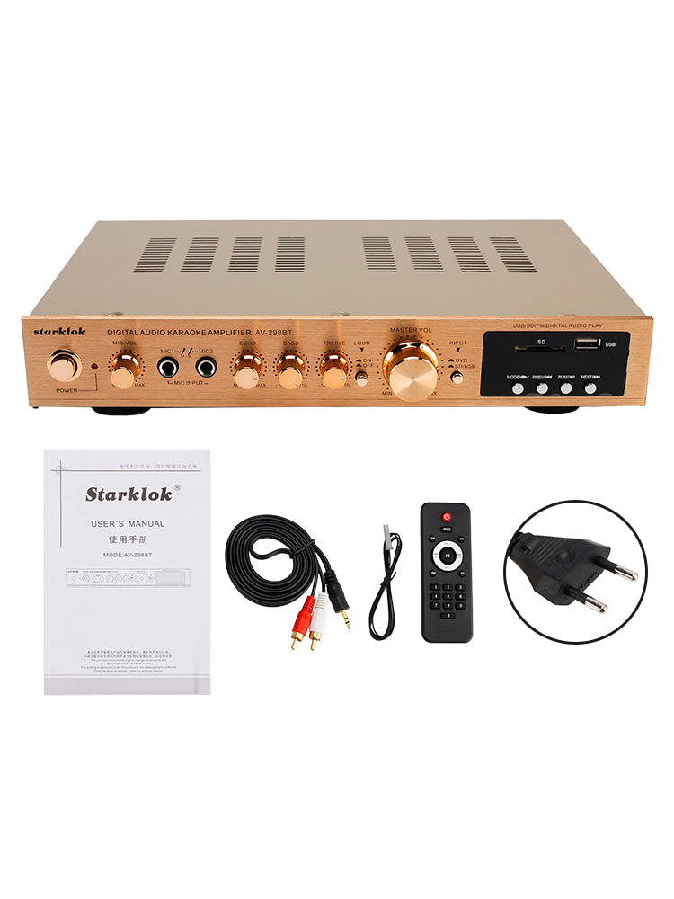 Amplificatori 2000W 5CH Amplificador HiFi Stereo AV Surround Amplificatore SD FM