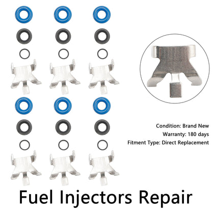Kit di guarnizioni per riparazione iniettori carburante Ford F150 3.5L Turbo EcoBoost 6 pezzi 2011-2016