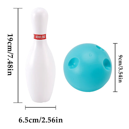 Set di palle da bowling luminose da 19 cm, giocattolo da gioco per feste per bambini, da interno e da esterno