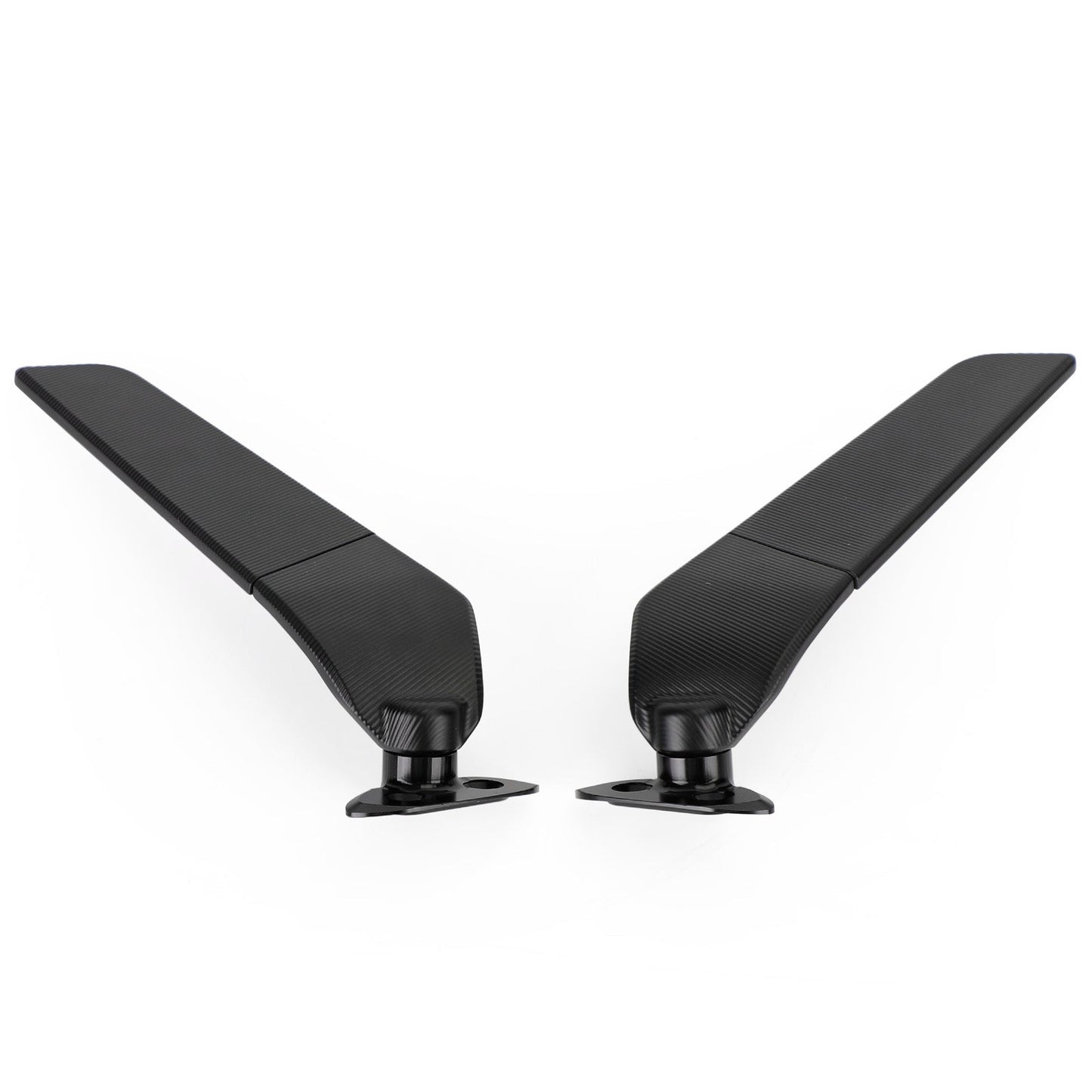 Lente bianca coppia Wing Fin Spoiler Specchietti retrovisori laterali per Yamaha YZF-R1M 2015-2019