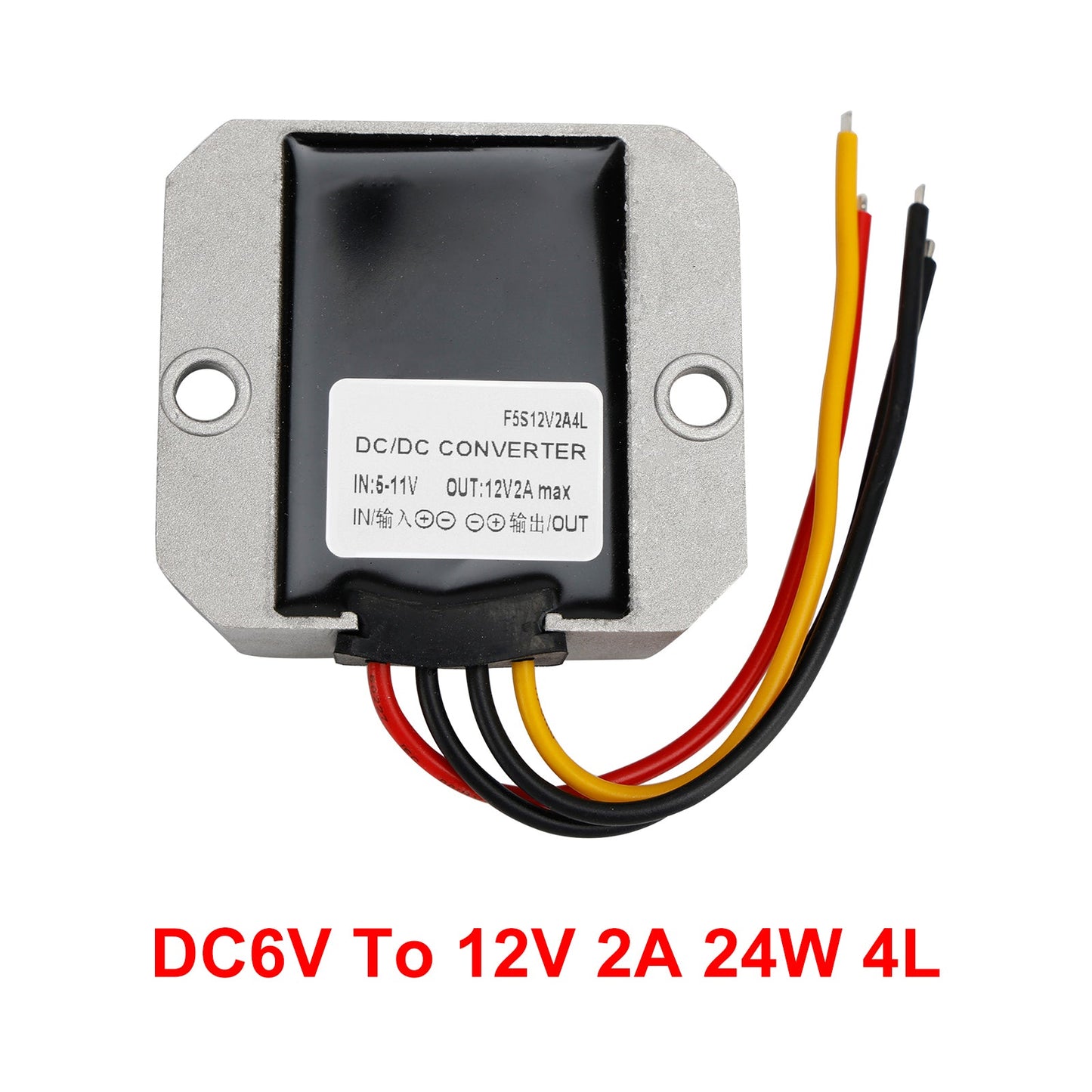 Convertitore di alimentazione step-up DC-DC da 6 V a 12 V 2 A 24 W, regolatore impermeabile
