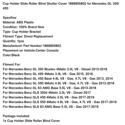 Copri-tenda avvolgibile scorrevole portabicchieri 1666805802 per Mercedes GL 350/450