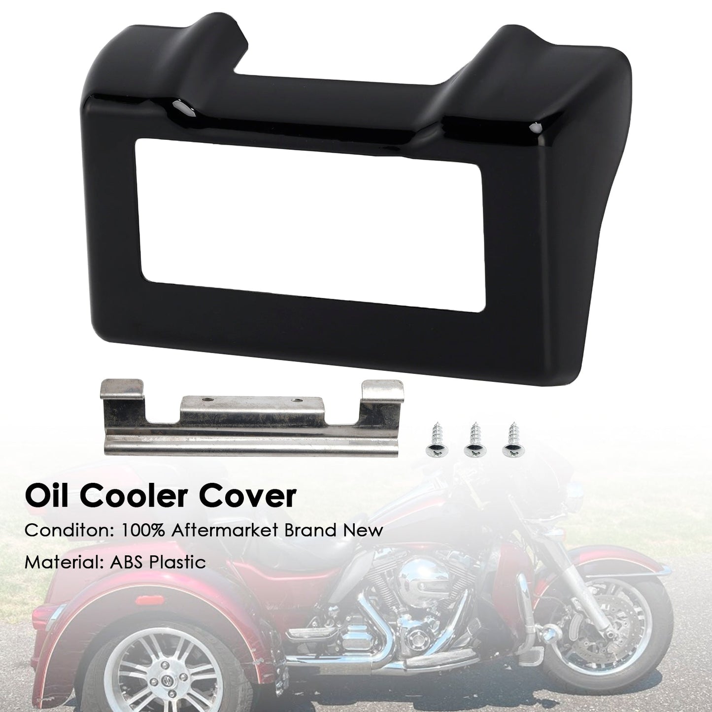 Copertura del radiatore dell'olio adatta per Touring Road King Street Glide 2011-2016