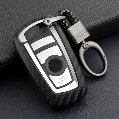 Custodia in pelle e silicone per chiave auto con fibbia per BMW Square