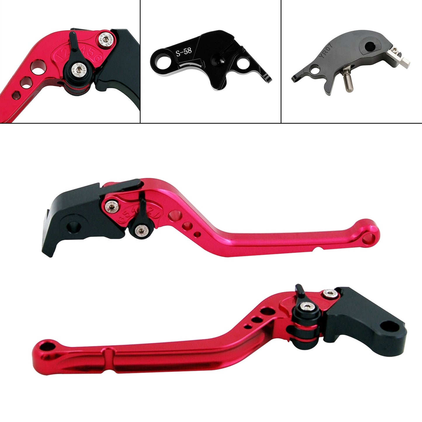 Leva frizione freno lunga adatta per YAMAHA YZF R7 MT-10/SP FZ-10/SP 2022-23